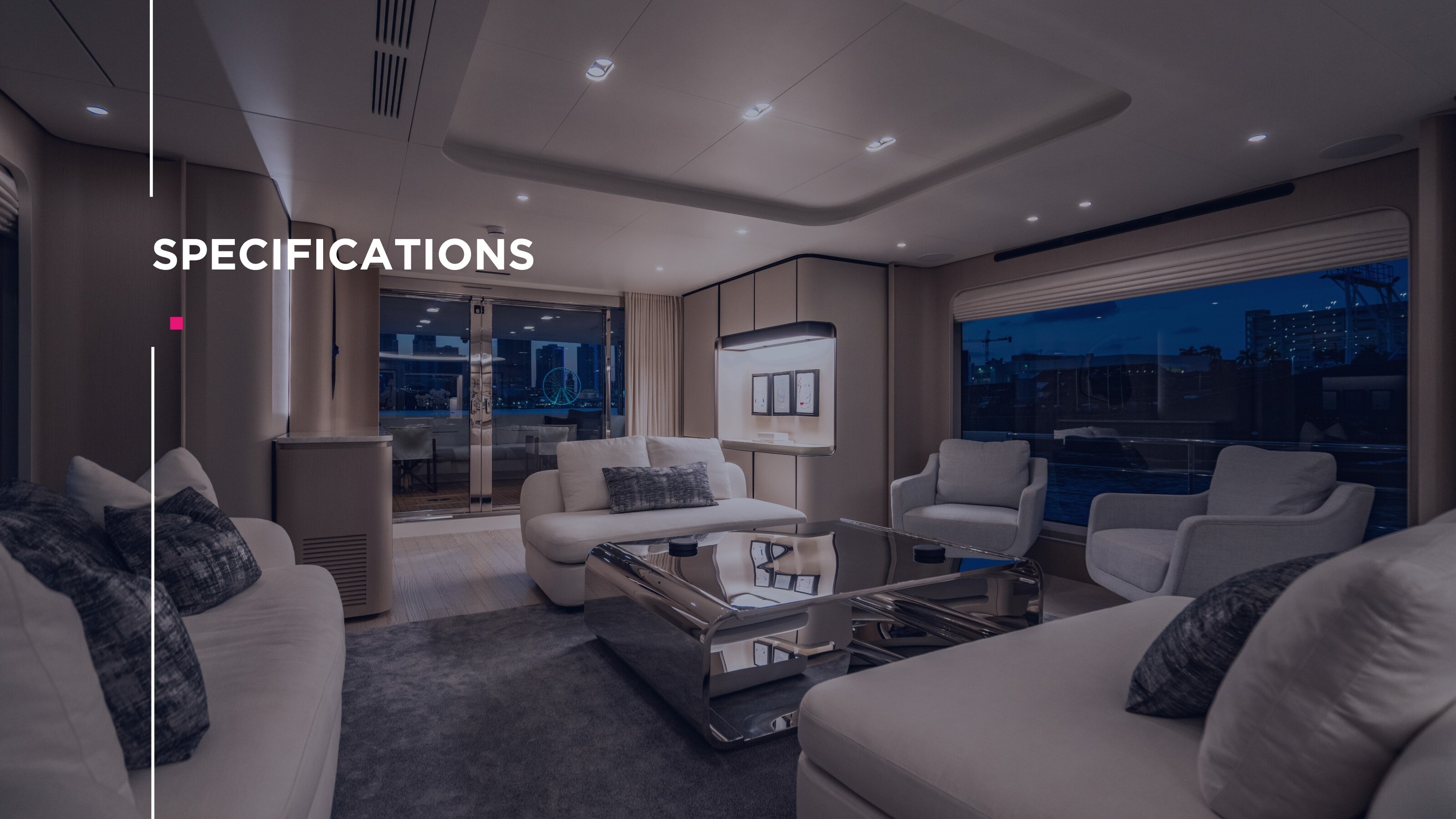 Carpe Diem saloon at night with city lights beyond